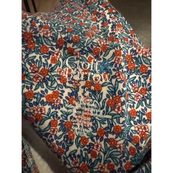 Croft & Barrow Floral Print Size Small 3/4 Sleeve Knit Top EUC Boat Neck - Picture 3 of 7